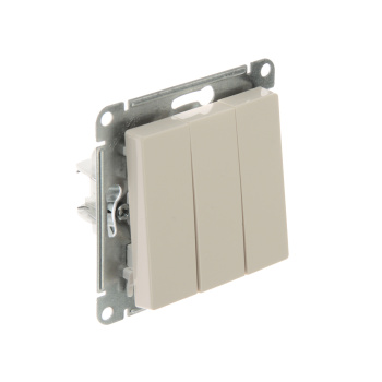 Механизм выключателя 3-кл. ATLAS DESIGN (сх.1+1+1) 10АХ беж. SchE ATN000231*1/20