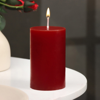 Свеча-цилиндр ароматическая "Вишня", 6х10 см   9667576