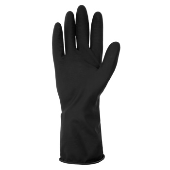 Перчатки латексные Кислото-Щелоче-Стойкие КЩС-2 Черные 1пара р-р "L" KCS2-21 "А.Д.М." *1/60
