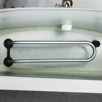 Умывальник дачный с тумбой бак 17л с ЭВН мойка пластмассовая цвет серый/аквамикс "Акватекс" *1