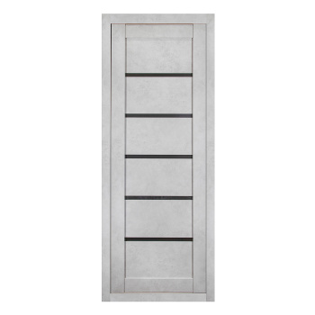 Дверь межкомнатная остеклённая ЦАРГИ ПВХ COMFORT-2 Бетон Снежный 600мм BROZEX-WOOD *1