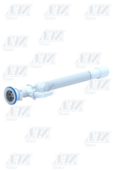 Сифон гофрированный 1 1/2"*40/50 (870-1670мм) с отводом для стиральной машин АНИ G118 *1/40