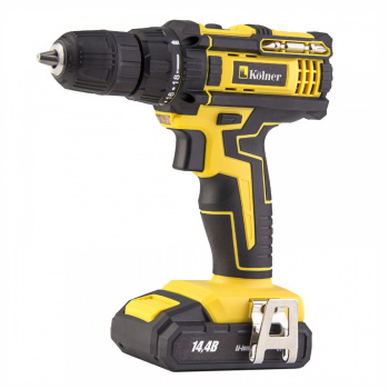 Дрель-шуруповерт 14,4В 2скор.0-400/0-1450об/мин 27Нм 2Ач 2-3ч 1аккум LI-ION KCD14,4/2L Kolner Дрель-шуруповерт 14,4В 2скор.0-400/0-1450об/мин 27Нм 2Ач 2-3ч 1аккум LI-ION KCD14,4/2L Kolner