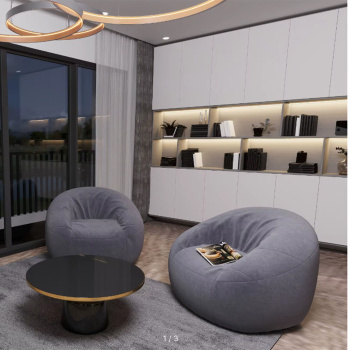 Кресло бескаркасное ТЕО Лума 24 Темно-серый*1