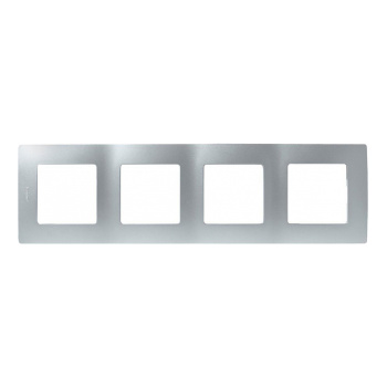 Рамка 4-м Etika алюм. Leg 672554