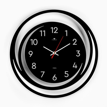 Часы настенные, серия: Интерьер, "Спираль", плавный ход, d-39 см 9823650