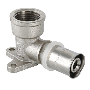 Уголок с креплением 20х3/4"(Ø20) пресс/мама (водорозетка) VALTEC 254 *1/10