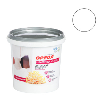 Шпатлевка латексная интерьерная 1.5 кг Ореол