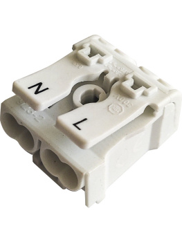 Клемма соединительная пружинная КСП2-L+N 16А с монтаж. ножками SBE-sc-2 *1/50