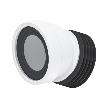 Муфта сливная д/унитаза 22,5 град АНИ короткая W2228 *1/44