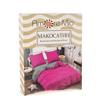 Постельное белье 1,5сп макосатин 22236 Vlad Amore Mio, наволочки 70*70 - 2шт *1