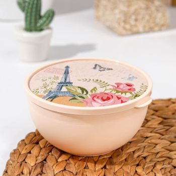 яяяМИСКА 0,6л С КРЫШКОЙ CLASSIC арт.59462 (Полимербыт) *1/15