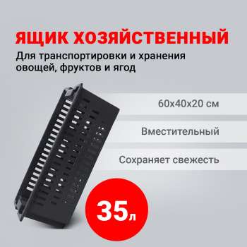 Ящик хозяйственный пластм. 600мм х400мм х выс.200мм ЯО (Екатеринбург) *1