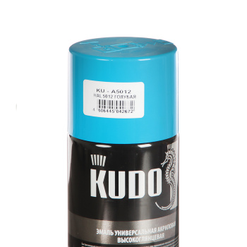 Эмаль-аэрозоль голубой 520 мл RAL 5012 KUDO *1/12