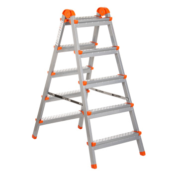 Стремянка стальная  2-х сторонняя 5 ступеней, выс.верхн. площ.1,03м 122405 "Ярус" "Perilla" *1