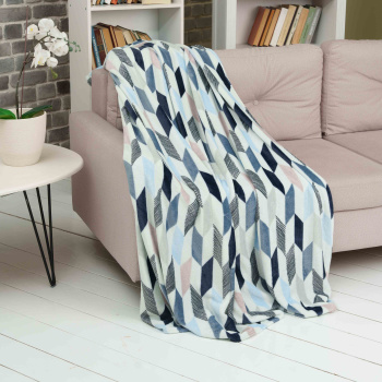 Плед 180*200см микрофибра Neptune розово-голубой Casa Conforte *1