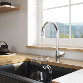 Смеситель для кухни AM.PM Like F8007700 высокий излив с выходом д/питьевой воды *1