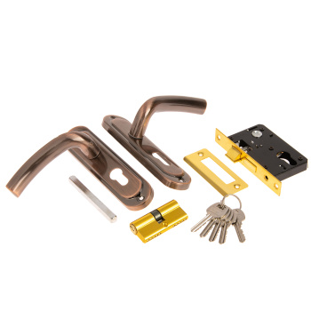 Замок врезной Avers 0827/60, 50 мм, ключ, ключ, цвет медь