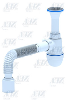 Сифон бутылочный 1 1/4"*40 с гибкой трубой 40x50 АНИ С2010 *1/30