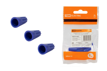 Зажим изолирующий СИЗ-2 4,5мм2 синий (5шт) TDM SQ0519-0027 *1/200