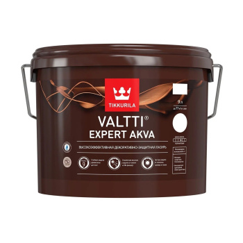 Антисептик для дерева 9 л Tikkurila  Valtti Expert Akva  белый дуб *1/44