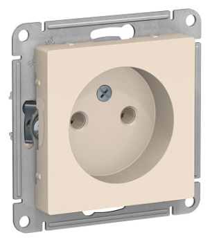 Механизм розетки 1-м СП ATLAS DESIGN без заземл. 16А беж. SchE ATN000241