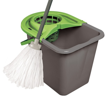 Комплект д/уборки "Mop Set": ВЕДРО 14л Прямоуг., с отжимом+ШВАБРА 072010 "York" *1/28