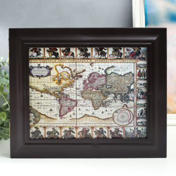 Ключница "Карта 4" Венге 26,5х31,5х4,5 см МИКС 4491472