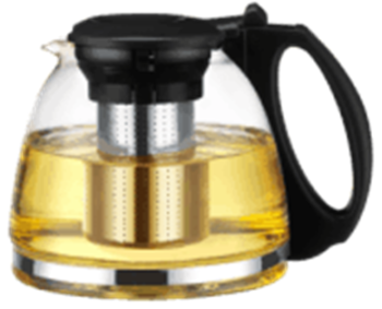 яяяЧайник заварочный жаропрочное стекло1100мл (1121) *1/24