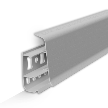 Плинтус напольный 2.2 м IDEAL Deconika, 55 мм, 002 светло-серый