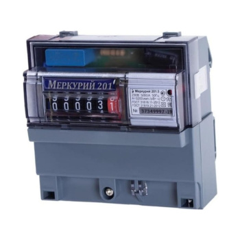 Счетчик "Меркурий" 201.5 1ф 5-60 А класс точн. 1.0 1 тариф. Инкотекс *1/24