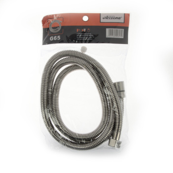 Шланг для душа Accoona G65, усиленный, 1.5 м, нержавеющая сталь