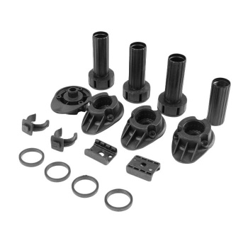 Комплект опор кухонных,регулируемых, ЧЕРНЫЙ Н100-120мм (комплект 4шт) Т2/D16 М1398 *1/26