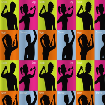 Штора для ванной "Санакс" п/эстер 180*180см "Мужчина и Женщина" без колец 01-29 *1/24