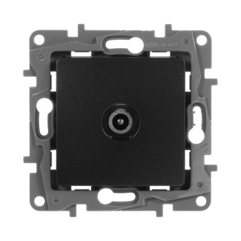 Механизм розетки "Etika" TV оконечная 5дБ 5-862 мГц антрацит Leg 672665 *1