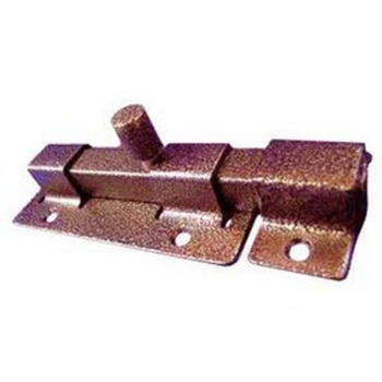 яяяЗадвижка дверная плоская ЗД-06 антик медь кв.ригель КУНГУР *1/20