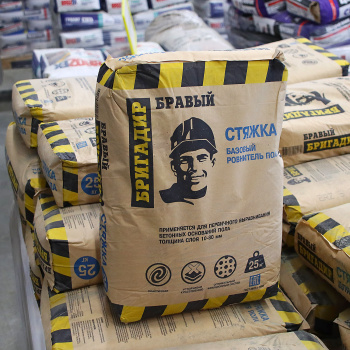 Стяжка для пола Бравый бригадир М200, 25 кг Стяжка для пола Бравый бригадир М200, 25 кг