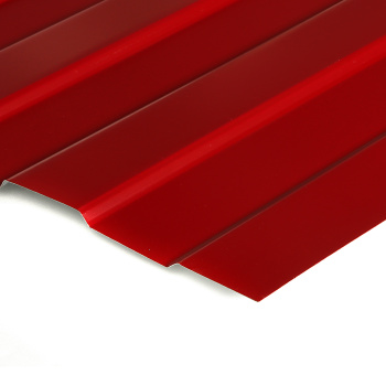 Профнастил С-8, 1200х2000 мм, 0.45 мм, 2.4 м², красный