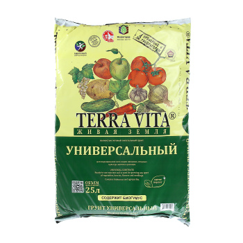 Почвогрунт 25 л универсальный «Живая земля» Terra Vita