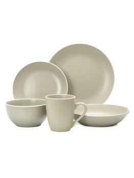 Тарелка керамич. "Domenik" "Scandy Olive" мелкая d24см DMD111 *6/24