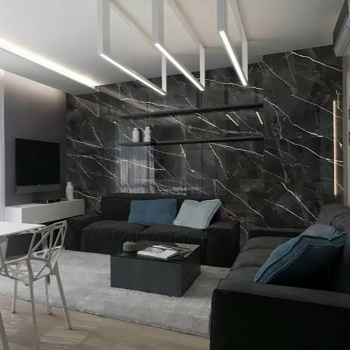 Керамогранит 1.44 м² Global Tile Arcadia GT1206010909HPR, 1200х600х9 мм, полированный, темно-серый