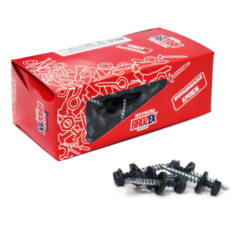 Саморезы кровельные BROZEX коробка 4,8*35 (100шт) RAL 7024 серый *6