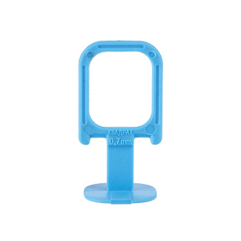 Система выравнивания плитки СВП зажим "Квадрат" 0,7мм (пакет 300шт) (арт.449-3300)   *1/10/20