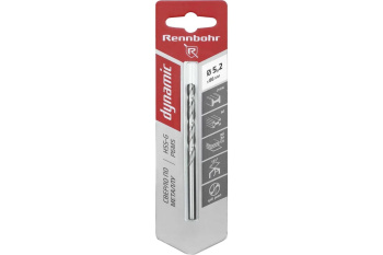 Сверло по металлу 5,20*86/52мм HSS-G P6M5 (1шт) блистер арт.675052 DYNAMIC RENNBOHR *10/40/640 Сверло по металлу 5,20*86/52мм HSS-G P6M5 (1шт) блистер арт.675052 DYNAMIC RENNBOHR *10/40/640