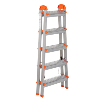 Стремянка стальная  2-х сторонняя 5 ступеней, выс.верхн. площ.1,03м 122405 "Ярус" "Perilla" *1