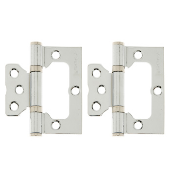 Петля без врезки 75*63*2,5мм ХРОМ CR (комплект 2шт.) AVERS *1/6/48