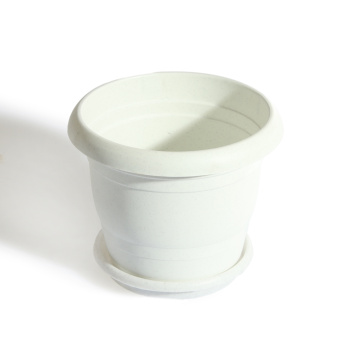 Кашпо пластм. "Toprak"  1,8л d верха 170мм h140мм с поддоном Мрамор А5210мр(Копейск)   *1/40