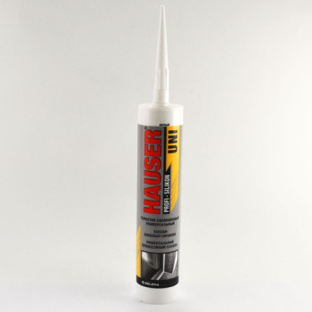 Герметик силиконовый универсальный белый 260мл HAUSER UNI 17493 СН  *124