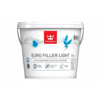 Шпатлевка акриловая для внутренних работ 0.9 л Tikkurila Euro Filler Light, финишная