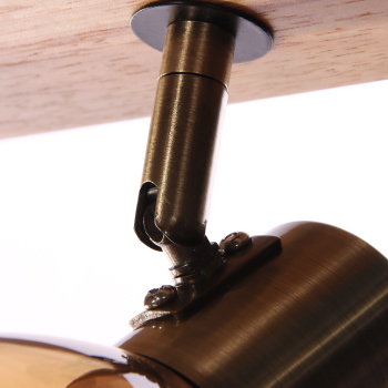 Светильник настенный (спот) N5104/3 AB+WOOD Е14 3*40W  VERNER LIGHTING *1